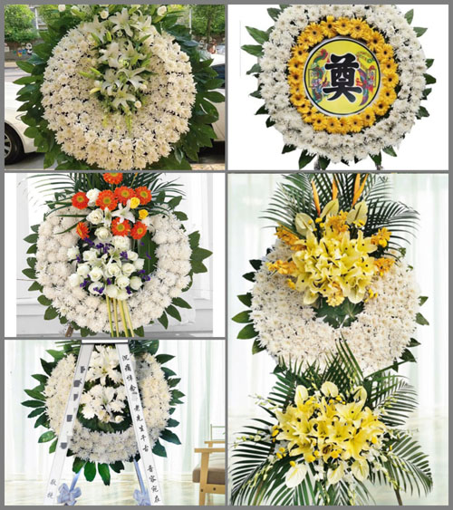 山西朔州朔城区小平易乡林家口村花圈速递